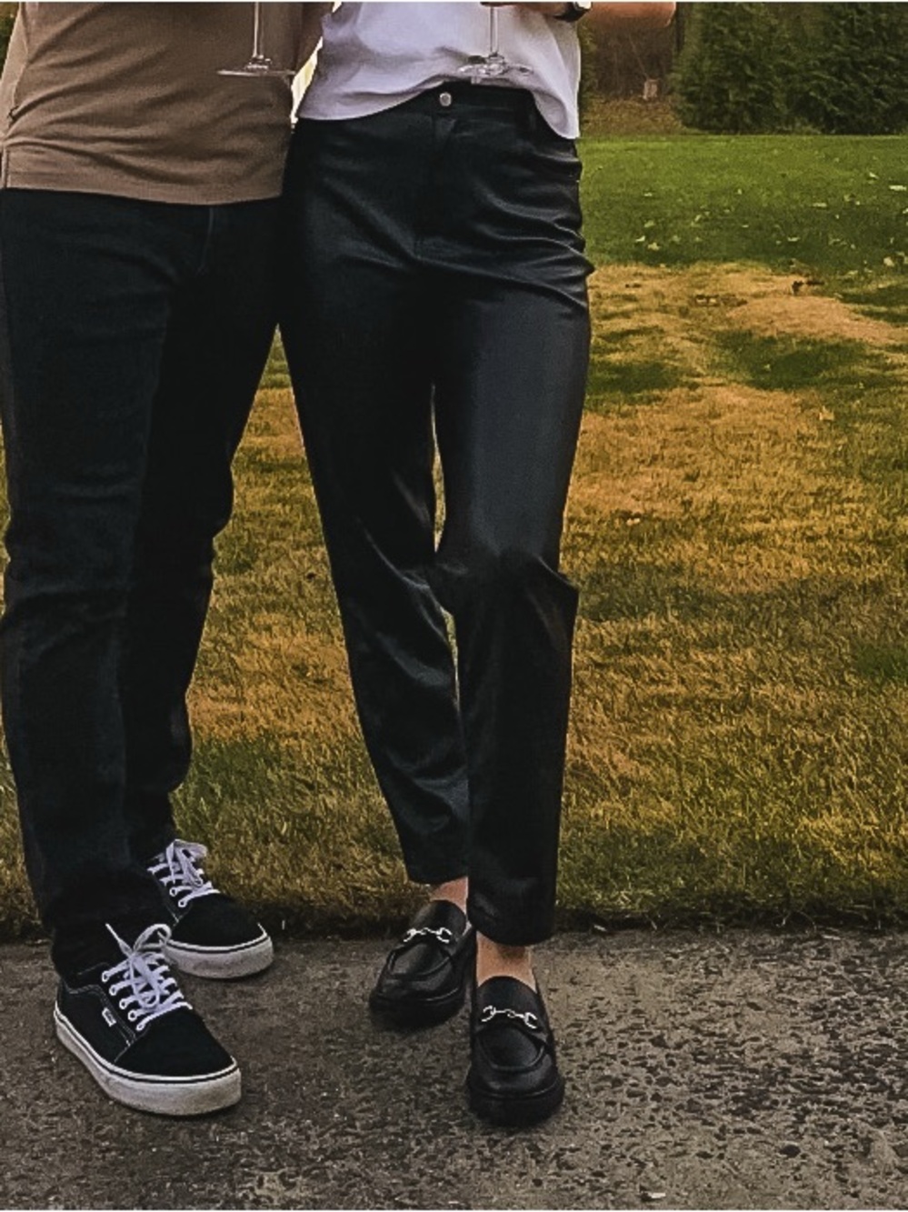 Zara Black Faux Leather High-Rise Women's Jeans